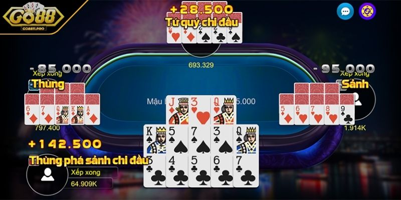 Vận dụng bí quyết sảnh 3 đao