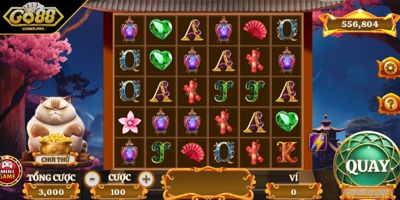 Tham gia chơi quay slot Mèo Tài Lộc hấp dẫn